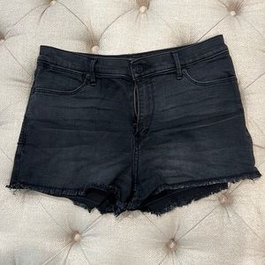 Black cutoff Jean shorts from Abercrombie